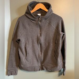 Charcoal Full-Zip Hoodie Jacket